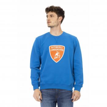 Blue Lamborghini Cotton Sweater