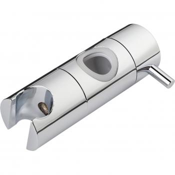 Douche 19 mm – Support Pomme Chromée + Siège pour Tube de Rail