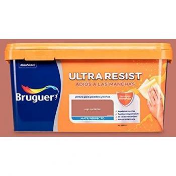 BRUGUER-Pintura Antimanchas Ultra resist Mate Rojo Carácter 4 L