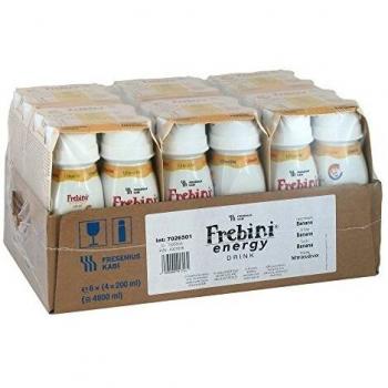 Frebini Energydrink Banane – 6 Stück à 4 Flaschen à 200 ml