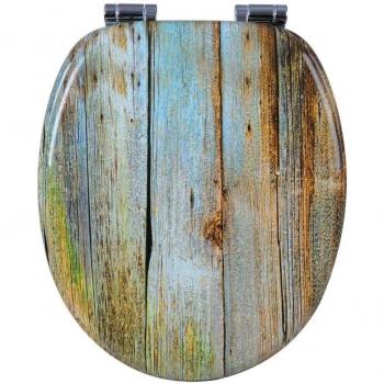Siège de toilette haut de gamme, noyau en MDF, charnière à fermeture douce – Design épuré