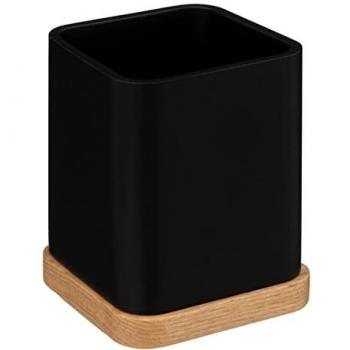Tazza Portaspazzolini Tribecart Nero 5FIVE Simply Smart, 7 x 7 cm