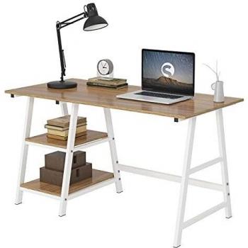 H‑Shape Oak Office Station