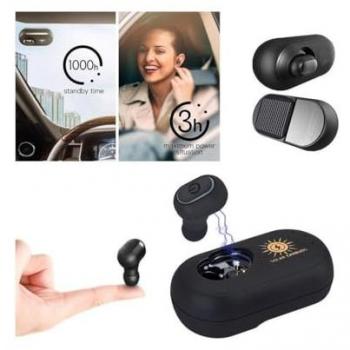 Auricolare Bluetooth con Pannello Solare per Ricarica in Auto