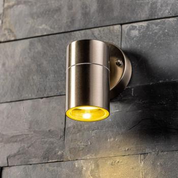 Applique Murale LED GU10 Argent pour Extérieur IP44
