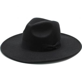 Fedora Étoile d’Été en Laine – Grand Bord, Nœud Papillon