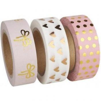 Washi Tape Eleganz in Roségold