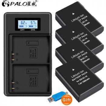 PALO 7.4V EN-EL14 Battery for Nikon D3200