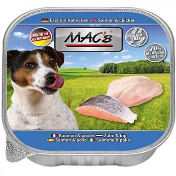 MACs Dog Lachs & Hühnchen | 11x150g Hundenassfutter