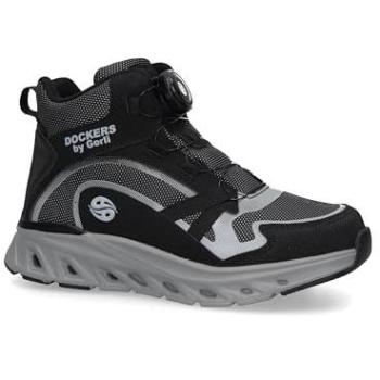 Dockers by Gerli Nubuklederimitat Stiefel in Schwarz