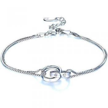 Infinity Interlace Sterling Silver Bracelet