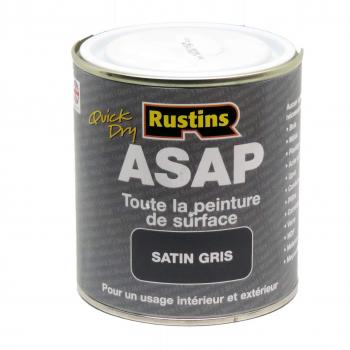 Rustins ASAP Fast Drying Grey Paint 250ml