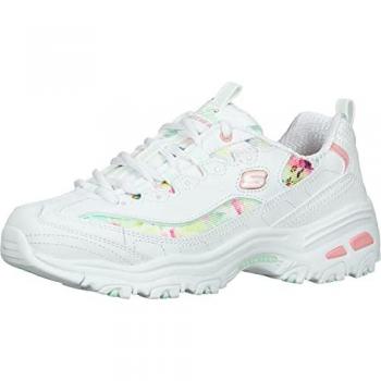 Skechers Sneakers Sportive Bianche Multicolore Donna 40