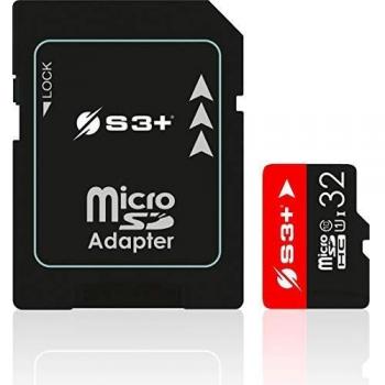 S3+ Micro SDHC 16GB UHS-I Classe 10 con Adattatore SD