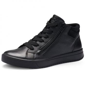ARA Damen Sneakerboots aus Glattleder und Veloursleder