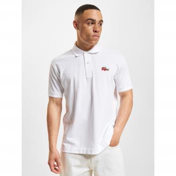 Polo Lacoste Col Bordecotes MA en Blanco