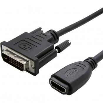Value DVI — HDMI (Typ A) (HDMI, 15 cm), Data + Video Adapter, Schwarz