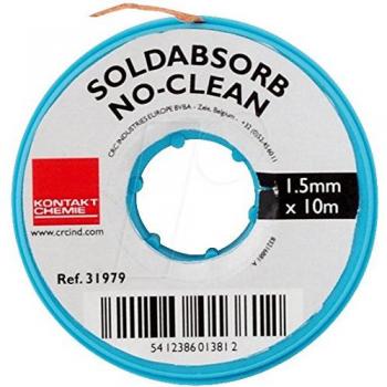 SOLDABSORB Entloetlitze 1,5 m Breite 2,5 mm – Flussmittel getränkt