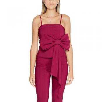 IT38 XS Red Zip-Up Women's Top by Rinascimento