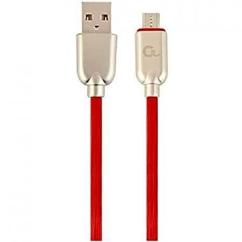 Gembird 1m Red Rubber USB Male to Micro USB Connector