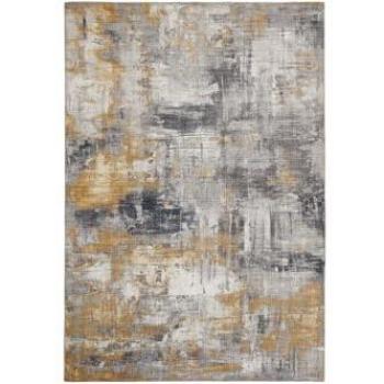 Teppich LUXOR LIVING Prima Vintage 200 x 290 cm, Grau-Gelb, Kurzflor
