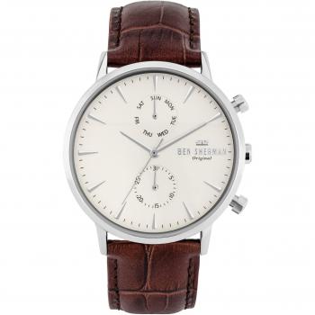 Ben Sherman Reloj Hombre Analógico Cuarzo con Correa de Cuero WB041T