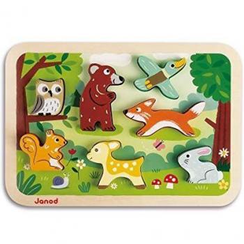 Puzzle animaux de la forêt 18 mois 7 pièces