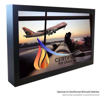 Fortec 24 Zoll IoT Touch Brandschutzdisplay im Querformat