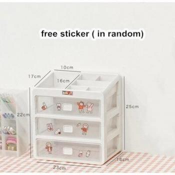 Tiroir de rangement Kawaii pour fournitures scolaires