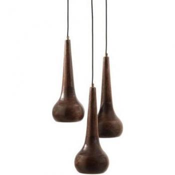 BePureHome Pendelleuchte aus Nussbaumfurnier