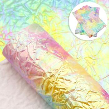 Feuilles de faux cuir tie-dye 20x34cm pour faire des boucles d'oreilles