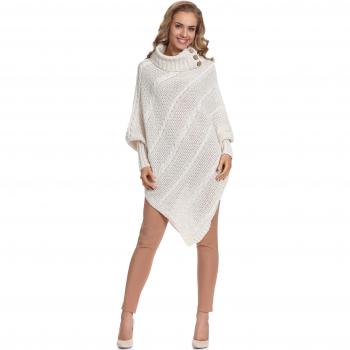 Modischer Strickponcho für Frauen C46l4