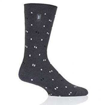 Men's Charcoal Ultra Lite Heat Holders Micro Socks