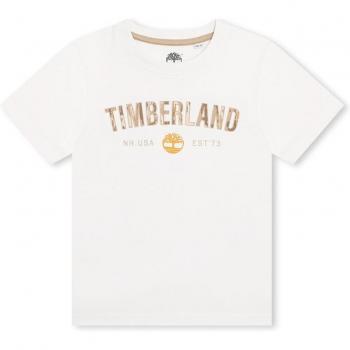 Garçon Timberland T-shirt blanc 16A manches courtes
