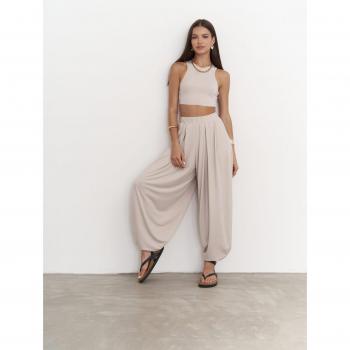 Mai Collection Casey Stone Crop-Hosen-Set für Damen