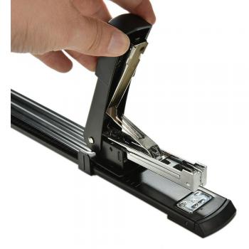 Long Arm Stapler Black Color 20 Sheets Capacity