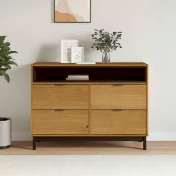 Commode FLAM en bois de pin massif 110x40x80 cm