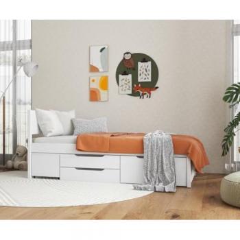 Efetivo Bett mit Lattenrost und Stauraum 90x200 cm