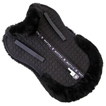 Mattes Sattelpad Lammfell M Schwarz/Schwarz