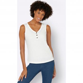 Unifarbenes Shirttop für Frauen, Größe 54
