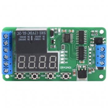 Dual Channel 12V Delay Timer Relay Switch DPDT Dr42A01