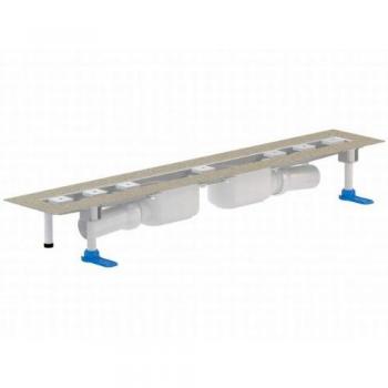 DALLMER Duschrinne CeraLine PLAN 2 Abläufe 521927, 1000mm, DN 50, 90mm