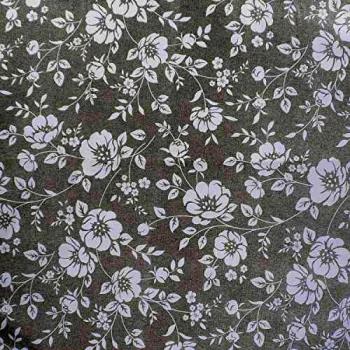 Mantel Hule Impermeable Flores Blancas 140 cm x 20 Metros