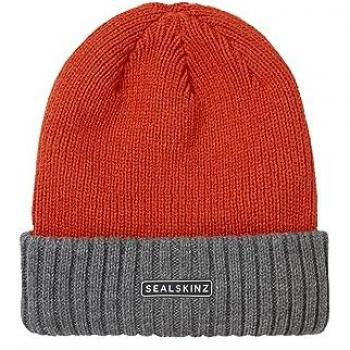 Sealskinz Unisex Bacton Waterproof Cold Weather Roll Cuff Beanie Hat