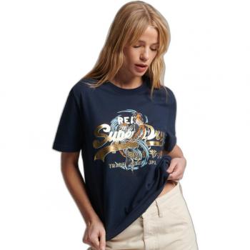 Camiseta Japonesa Vintage con Logotipo Superdry