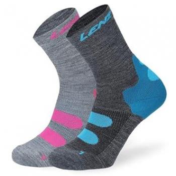 Azur/Gray Lenz Outdoor 1.0 Half Socks Pair Bundle – Children’s Size