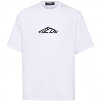 Dsquared2, T-Shirts, male, White, M, T-shirt with logo