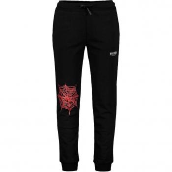 T-shirt style jogger pour hommes – tissu à motif toile d’araignée rouge