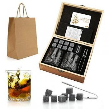 Gift for Dad, Husband, Men (Whiskey Stones Gift Set)