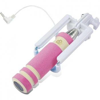 Portable Wired Selfie Stick with Tripod for iPhone and Galaxy